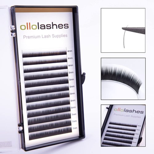 Bottom Lash Extension J Curl 0.05mm Mix4-7mm 4mm 5mm 6mm 7mm Black Color Bottom Lash Extensions (Mix4-7mm 0.05 J Curl)