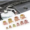 OCR 6-22mm 10Size Fuel line Spring Clamp Silicone Vacuum Hose Pipe Clamp Steel Wire Tube Pipe Clip, 100 Pack