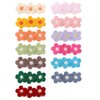 Baby Hair Clips -12Pcs Dasiy Barrettes Sets Fully Lined Hair Pins Bows Wrapped by Cloth Hair Accessories for Baby Girls Infants Toddler Kids