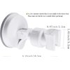 OUO Suction Cup Shower Head Holder Handheld Showerhead Bracket Adjustable Shower Holder, Removable Handheld Showerhead & Wall Mounted Suction Bracket