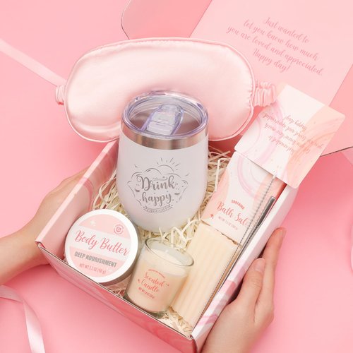 Gifts for Women BODY & EARTH Best Friend Gifts for Women Rose Birthday Gifts for Women, 6pcs Anniversary Gifts for Women, Bridesmaid Gifts, Teacher Gifts Spa Gifts for Women