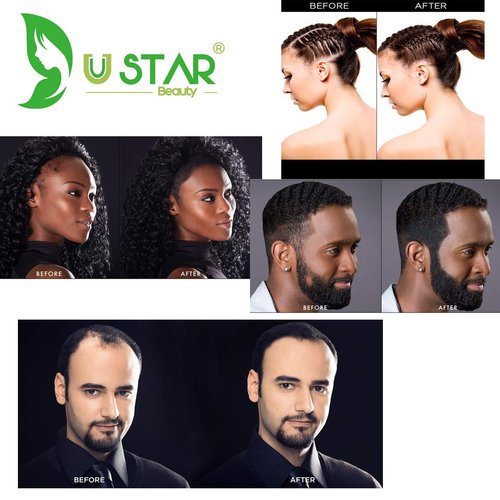 USTAR Economy Keratin Hair building Fibers Light Brown 12 grams 30 Days Supply