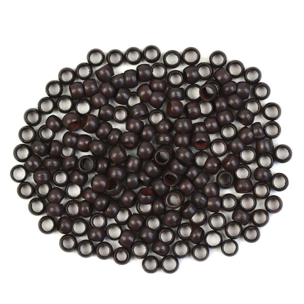 3.0mm 500 Pcs Nano Beads Micro Links Copper Nano Rings Beads Hair Beads for Hair Extensions (Dark Brown)