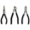 Grace USA 3-Piece Pliers Set, 6" Needle Nose Pliers, 5" Angle Nose Slip Joint Pliers, 6" Diagonal Pliers, Perfect for Woodworking & Gunsmiths, Handcrafted, Made in USA,PS3