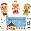 Fancy Land 12 Gingerbread Craft Kit for Kids DIY Create Your Own Foam Gingerbread Man Ornament Self-Adhesive Sticker Sheets Fun Holiday Gifts