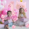 Cat Birthday Decorations, Cat Balloons, Pink 1 Balloon Number 40 inch, Cat Themed Birthday Party Decorations, One Balloons for 1st Birthday Decorations Girl