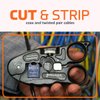 Paladin Tools PA1119 UTP/COAX Cable Stripper & Cutter - RG6, RG6 Quad, RG59 Coax, CAT5, CAT5E, CAT6, UTP/STP (2023 Model)