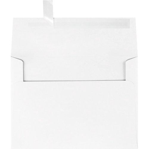 LUXPaper A7 Invitation Envelopes | Peel & Press | 5 1/4" x 7 1/4" | White | 80lb. Text | 100% Recycled | 50 Qty