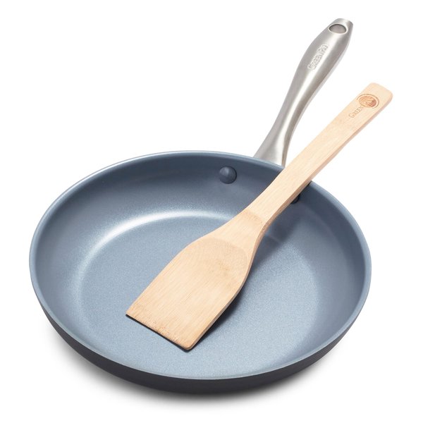 GreenPan Lima Hard Anodized Healthy Ceramic Nonstick 10" Frying Pan Skillet, PFAS-Free, Oven Safe, Gray