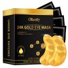 30 Pairs 24K Gold Eye Masks, Crystal Collagen Gel Eye Patches for Puffy Eyes, Reducing Fine Lines, Eye Bags, Moisturizing Cooling Skin Care Pads for Puffiness & Dark Circleseye Patches