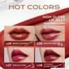 Mistine Lip Gloss Thai latte Long Lasting Lip Glaze Non-sticky Lip Tint Gloss with 1% Peptide Glossy Finish L07 Similan Coral 0.1 fl oz 1 Count