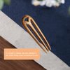 3- Prong Hair Fork Chinese Hair Sticks Wooden Hair Stick Wooden Hair Forks Hair Accessories for Women U Shape Barrette Womens Hair Clips