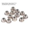 Wheel Lock Nut Non?Slip Metal Tire Lock Nut 4mm Compatible with Axial SCX10 1/10 RC Model Car 12PCS(Silver)