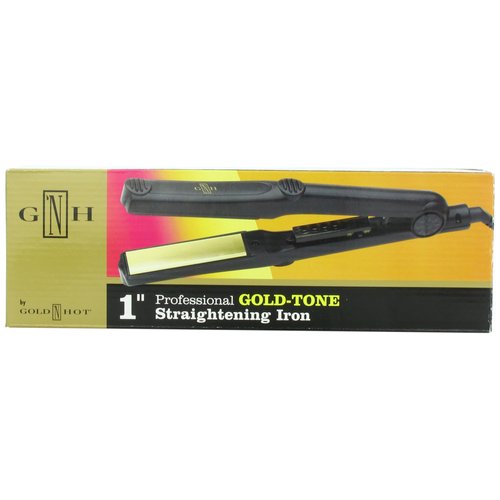Gold 'N Hot Gold-tone Straightening Iron, 1 Inch