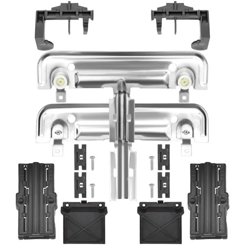 W10712394 Dishwasher Upper Rack Adjuster Metal Kit Compatible with Kenmore Whirlpool by AMI Parts - Replaces W10712394VP, AP5956100, W10350376, PS10064063
