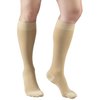Truform 30-40 mmHg Compression Stockings for Men and Women, Knee High Length, Closed Toe, Beige, Small