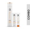 GK Hair Moisturizing Shampoo 300ml with 100ml Pack of Moisturizing Shampoo and Conditioner Set free from Sulfate and Paraben for Color Treated Oily Dry Damaged Hairs