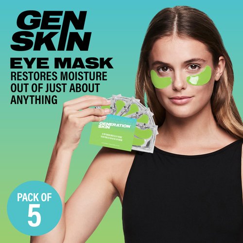 Generation Skin Eye Mask, Eye Masks for Dark Circles and Puffiness, Under Eye Mask with Hyaluronic Acid and Matcha Green Tea, Vegan and Cruelty-Free Under Eye Patches, Green Tea Eye Masks, 5-Pack