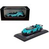 Kyosho Veneno Roadster Light Blue with Red Line 1/64 Diecast Model Car KS07040A4