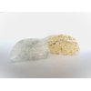 Generic Gold or silver flakes glitter frosted white hair claw clip (Primary color: Gold), 1 Count (Pack of 1)