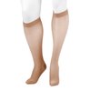 Juzo Naturally Sheer 2100ad 15-20mmhg Knee-High Closed Toe Compression Stockings, Beige, 3 (III) Regular