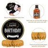 Whiskey pattern Birthday Party Decorations for MenTable Centerpiece Whiskey Honeycomb Table Toppers for 30th 40th 50th 60th 70th 80th Birthday decorations