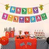 Mexican Themed Happy Birthday Banner Mexican Taco Bout Party Banner Mexican Papel Picado Garland for Cinco De Mayo Party Backdrops Decorations Fiesta Party Supplies