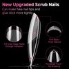 UNA GELLA Almond Nail Tips, 12 Sizes Gel X Nail Tips Almond Shape, 120Pcs Pre-file Soft Gel Nail Tips Clear Acrylic Fake Nails Full Cover Nail Tips for Nail Extension DIY Salon Long Lasting