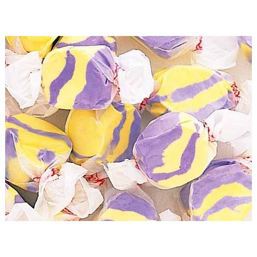 Raspberry Lemonade (Purple & Yellow) Gourmet Salt Water Taffy 1 Pound Bag
