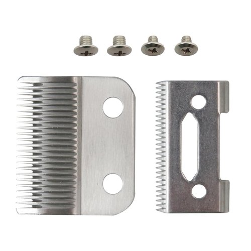 2024 Upgrade Pair of Cutting Blade and Guard Blade Replacement for Wahl 2-Hole Stagger-Tooth, for Wahl 2Hole Taper and 2Hole Standard Wedge Blade