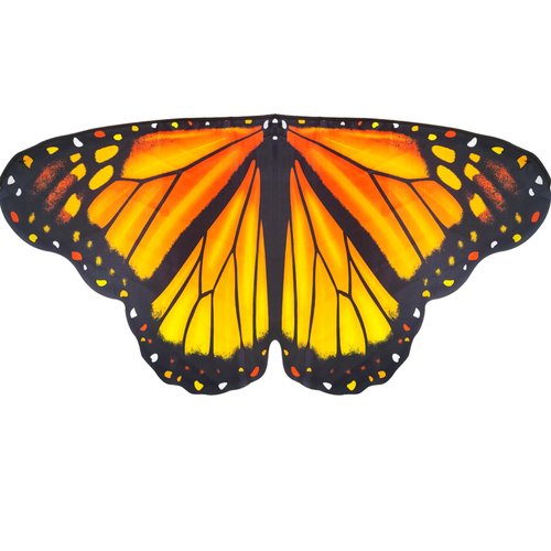 D.Q.Z Toddler Butterfly-Wings-Costume for Girls Princess Dress-Up Clothes, Spring Bug Toys for Kids Birthday Party Gifts Idea (Orange)