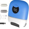 Electric Foot Callus Remover, 2024 New USB Rechargeable Foot Repair and Grinding Device, Heel Polisher Digital Display, Electric Foot Exfoliating Scrubber with 3 Grinding Heads 2 Speeds (Blue)