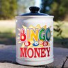 Bingo Gifts, for Women, Men, Ceramic Bingo Money Jar Piggy Bank, Kitchen Home Decor, Funny Coin Jar, Mom Grandma Dad Boyfriend Gift