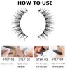 Bellelfin Self Adhesive False Eyelashes Reusable Fluffy Eyelashes Natural Look No Glue Self Adhesive Fake Eye Lashes Pack for Women Girls DIY Eyelash Extensions#01