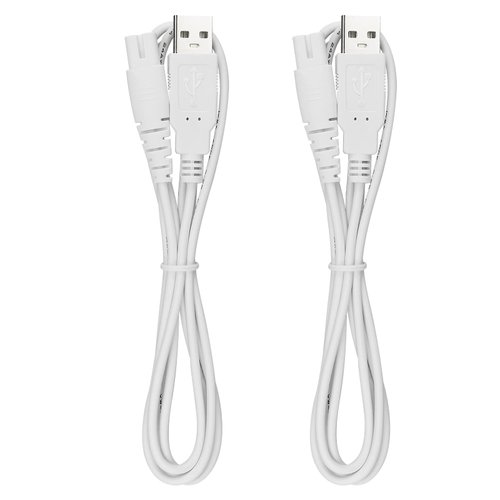 Charger Cord Replacement for Pritech Electric Feet Callus Remover Foot Pedicure, USB Power Cable 2-Pack