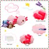 5 Pieces Axolotl Stuffed Animals for Girls, 1 Big Pink Mommy Axolotl with 4 Mini Babies, Soft Plush Toys for Kids 3 4 5 6 7 8 9 Years, for Baby, Toddler, Girls, Boy