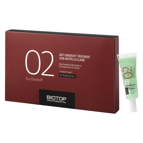 Biotop Professional 02 Eco Anti Dandruff Treatment - Scalp Treatment for Dandruff &amp; Oily, Itchy o...