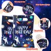Bokon 50 Pcs Space Party Favor Bags Galaxy Gift Bags Theme Space Goodie Bags Wrap Bags Candy Treat Bags Solar System Planet Present Supplies for Kids Birthday Party Baby Shower Decorations