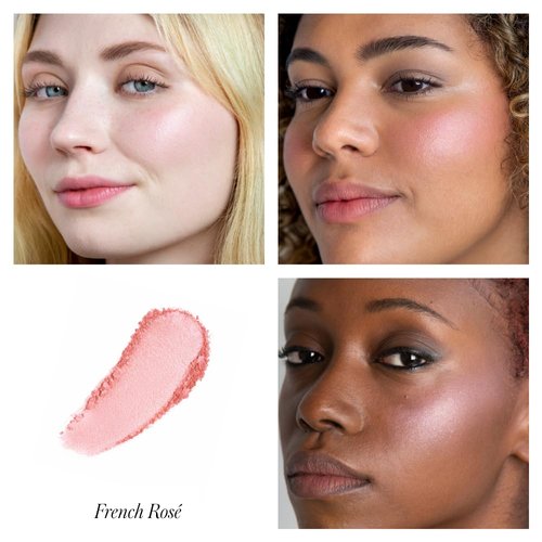 RMS Beauty ReDimension Hydra Powder for Cheeks - Cream Blush, Makeup Blush, and Face Highlighter in One