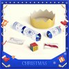 Christmas Crackers, 12 Pack Valentines No Snap Party Favors with Party Hat, Joke & Little Gift Inside for Christmas Thanksgiving Seasonal Holiday Dinner Traditions (Blue and White)