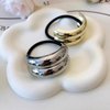 Metal Ponytails Hair Cuffs Gold & Silver Metal Hair Ties, Gold Metal Geometric Elastic Hair Ties, Fashion Glossy Arch Ponytail Hair Tie for Women Hair Accessories 4PCS