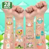 EMOME 270 Styles Easter Glitter Tattoos for Kids, Glitter Easter Temporary Tattoos Stickers for Basket Stuffers Goodie Kids, Easter Egg Fillers Party Supplies Favors (28 Sheets)