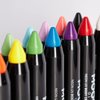 Moon Glow - Blacklight Neon Face Paint Stick / Body Crayon makeup for the Face & Body - Pastel set of 8 colours - Glows brightly under blacklights