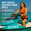 Custom Boat Lettering Stickers – Marine-Grade Vinyl Decals – Personalized Names & Numbers for Long-Term Use in Harsh Environments