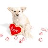 Midlee Red Heart Love Sugar Cookie Valentine's Dog Toy (Small)