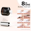 modelones Builder Nail Gel, Milky White Gel Builder for Nail Thickening, 8-in-1 Builder Nail Strengthener LED Nail Lamp Cured Hard Gel Color Base Gel Extension Gel False Nail Tips Glue Gel in a Bottle