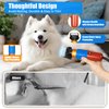 DAERNA Dog Grooming Clippers Low Noise, Portable Durable Electric Quiet Hair Pet Clippers Set, Thick Coats Clippers Trimmers for Dogs Cats Pets with 2 Different Guide Combs, 6.9*1.7in