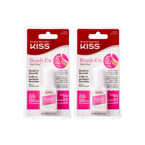 Kiss Lightning Speed Brush On Nail Glue - 2 per case.