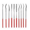 Bestgle 10Pcs Mini Diamond Needle File Set Jewelers Hand Files Tool Kit for Metal Ceramic Stone Jewelry Rough Carving Glass Filing, 140mm/5.1" Length