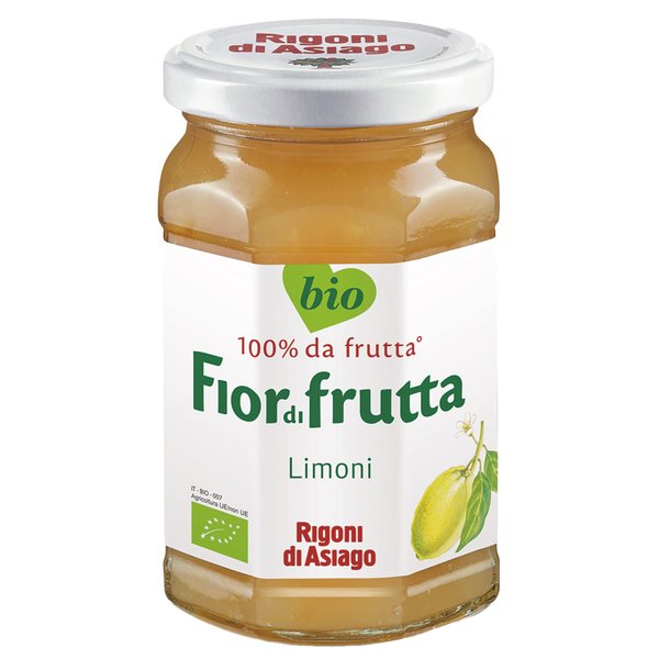 Rigoni di Asiago Fiordifrutta Organic Fruit Spread, Lemon, 6 Count